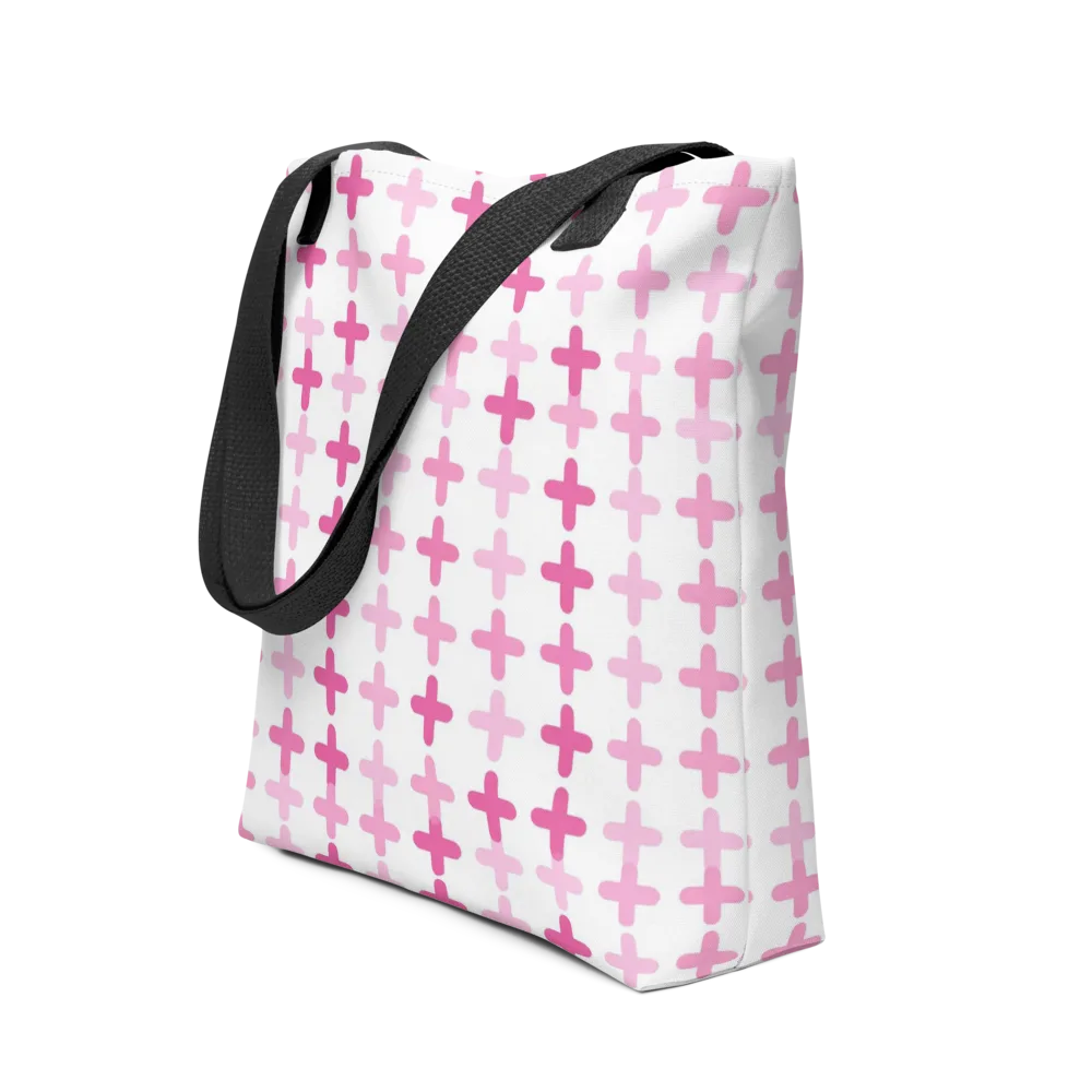 Candy Crosses on Tote Bag — Front