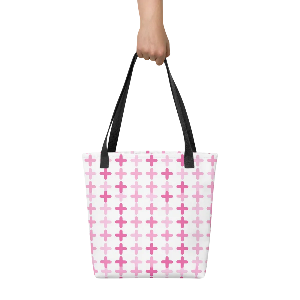 Candy Crosses on Tote Bag — Front
