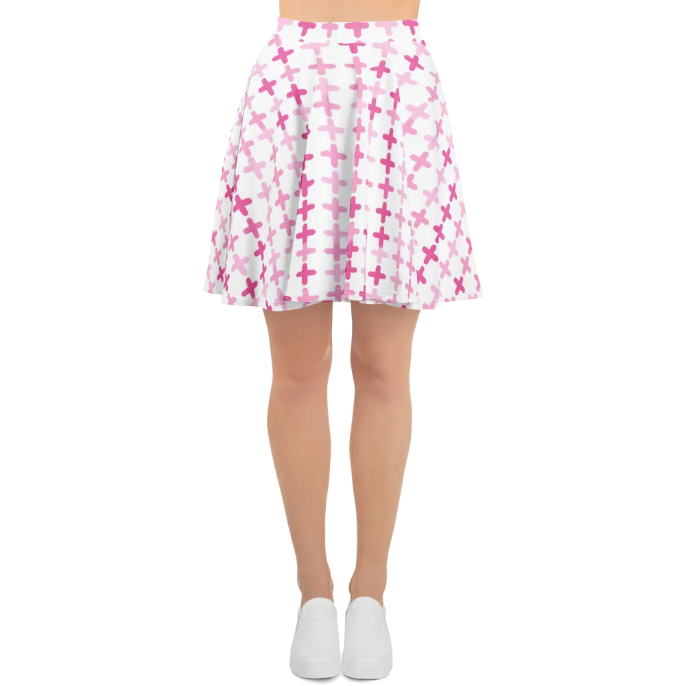 Candy Crosses on Skater Skirt — Front