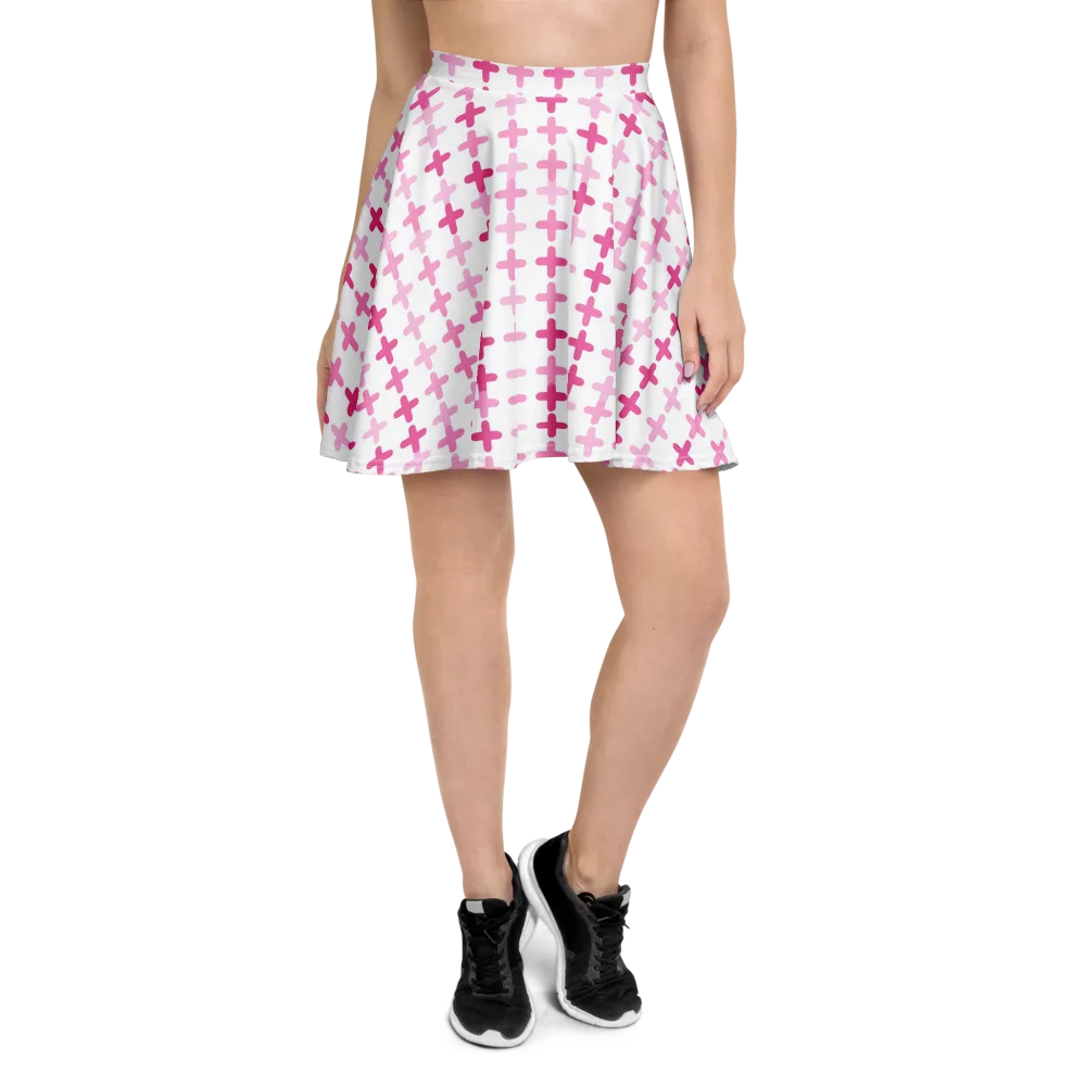 Candy Crosses on Skater Skirt — Front