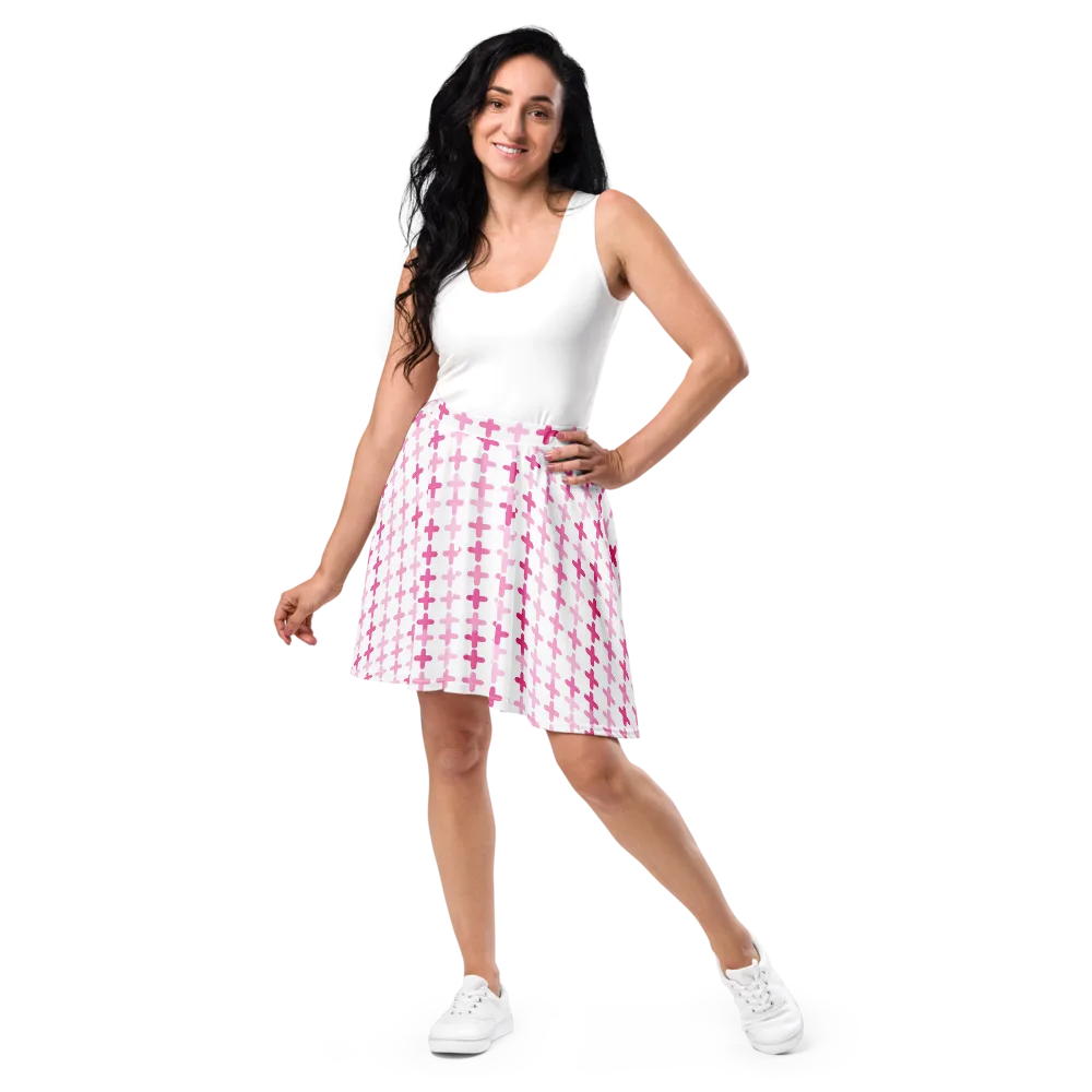Candy Crosses on Skater Skirt — Front