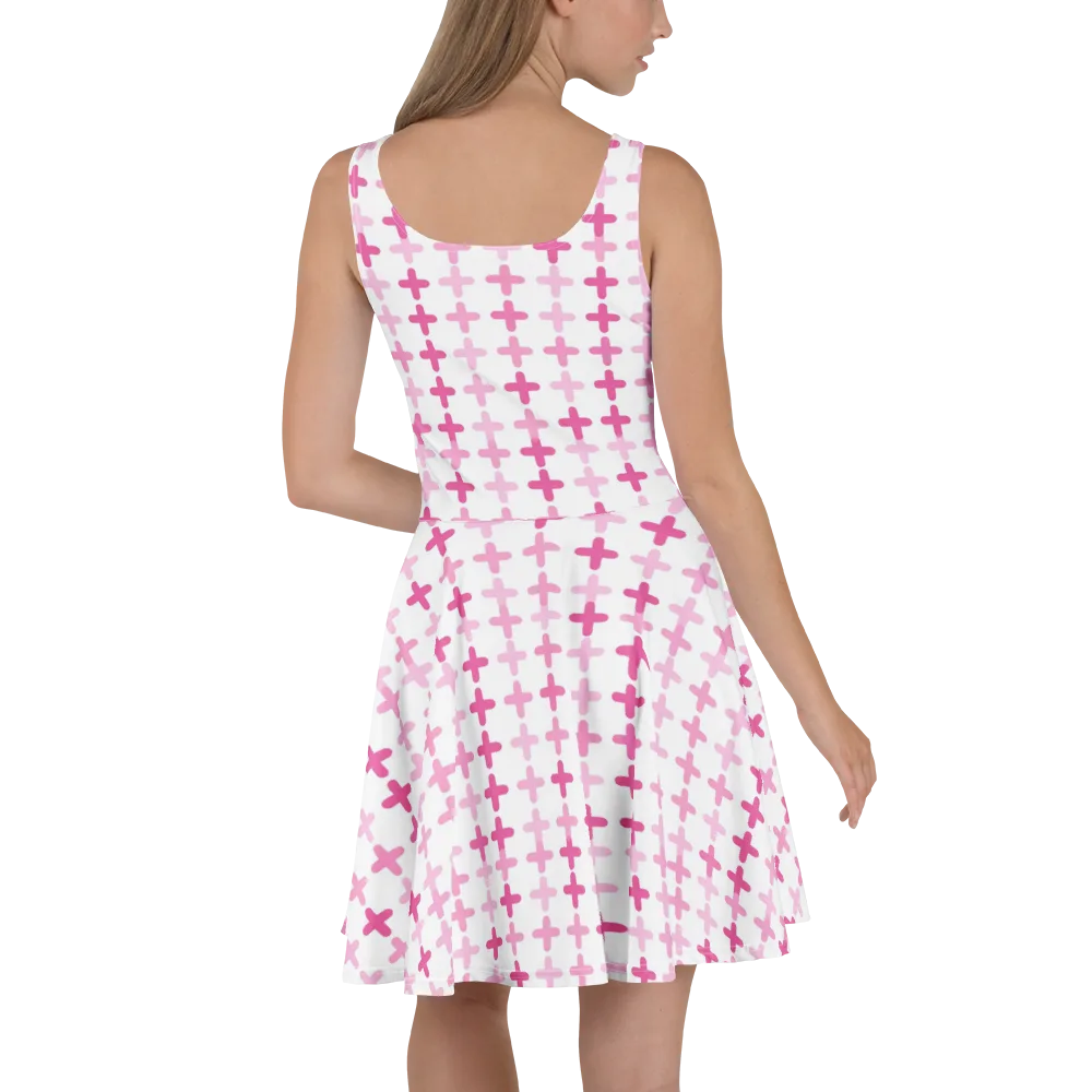 Candy Crosses on Skater Dress — Back