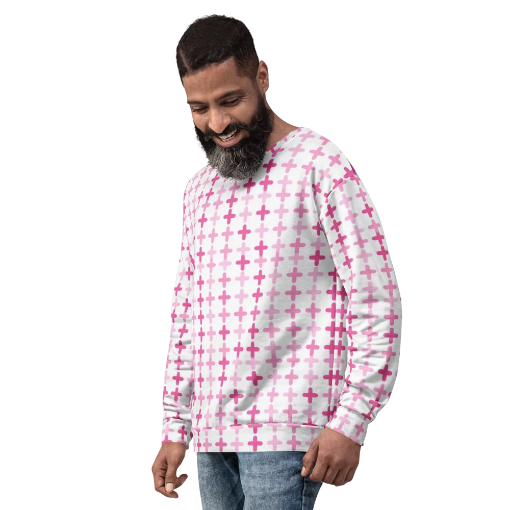 Candy Crosses on Sweatshirt — Left Front
