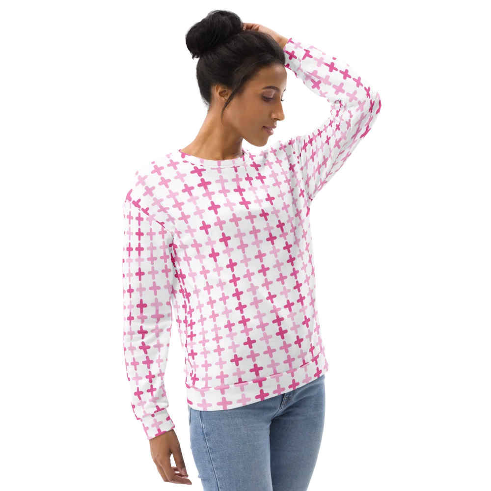 Candy Crosses on Sweatshirt — Right Front