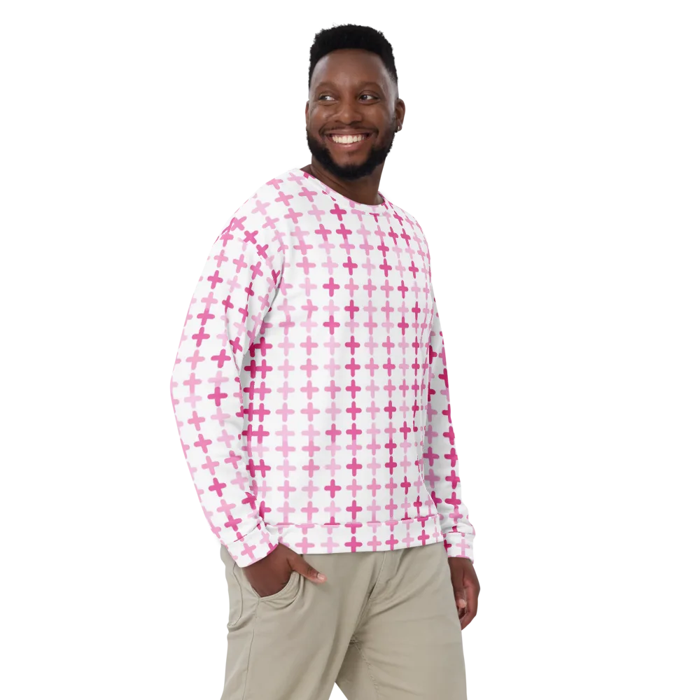 Candy Crosses on Sweatshirt — Front