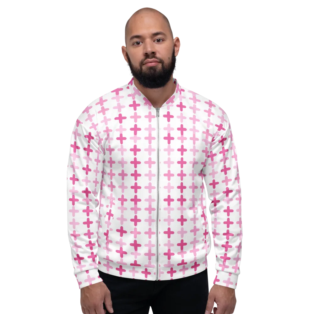 Candy Crosses on Bomber Jacket — Front
