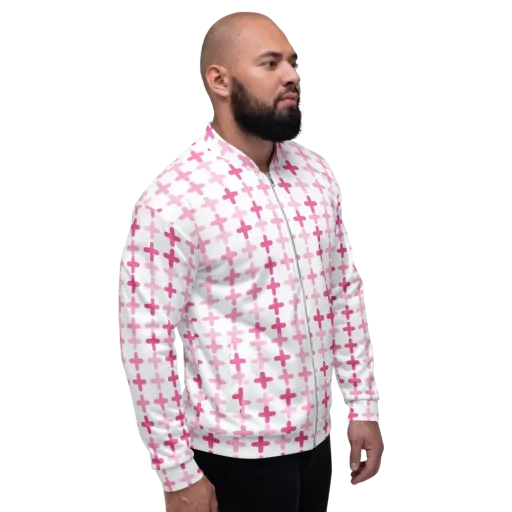 Candy Crosses on a Bomber Jacket