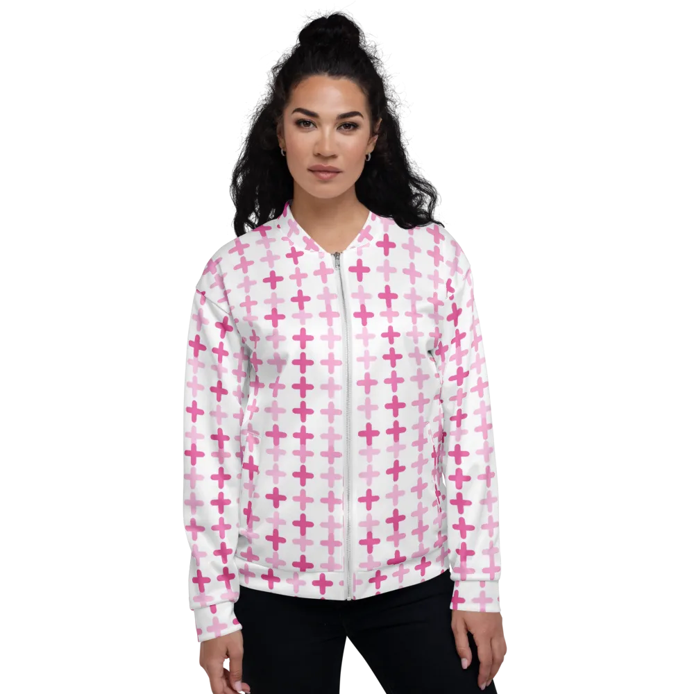 Candy Crosses on Bomber Jacket — Front
