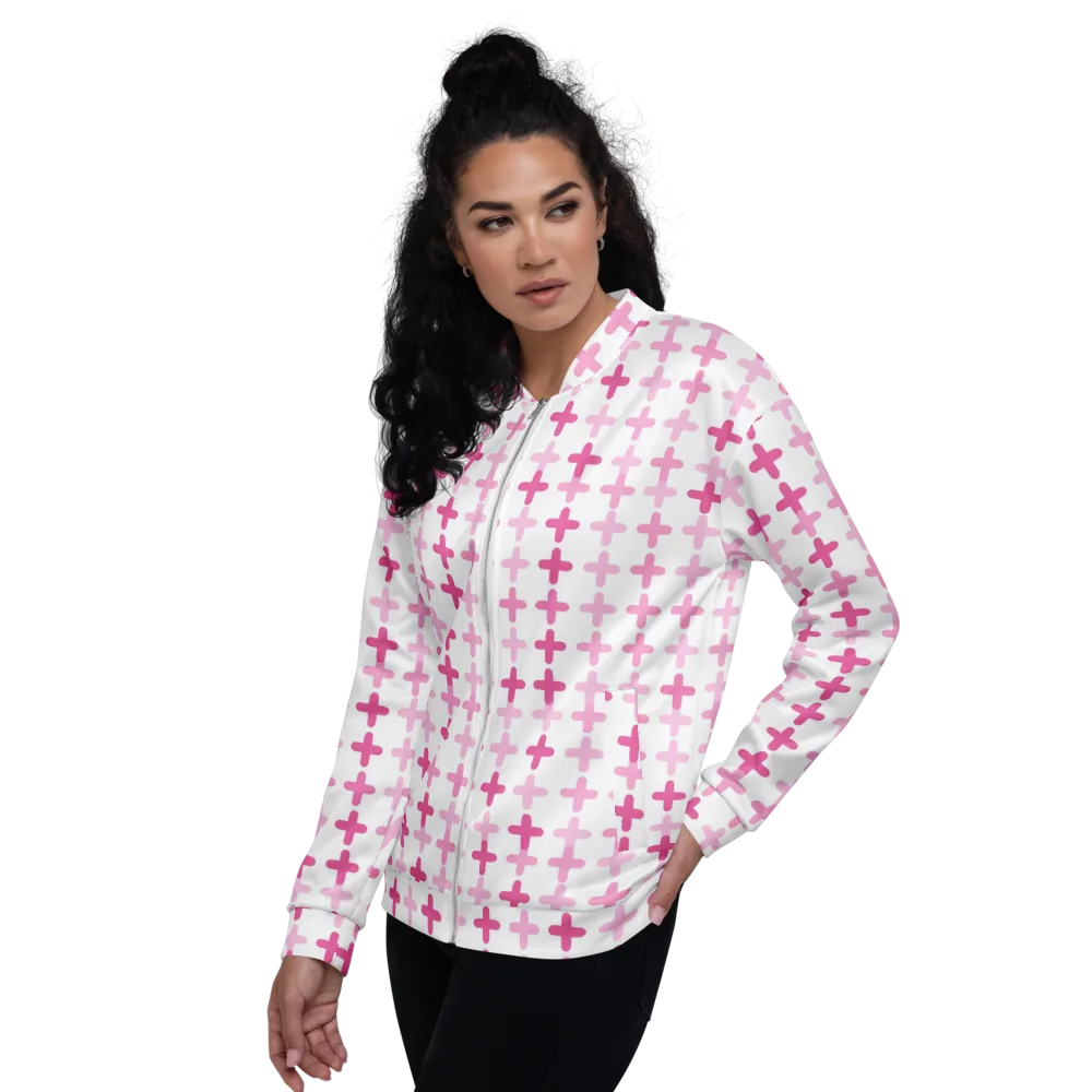 Candy Crosses on Bomber Jacket — Left