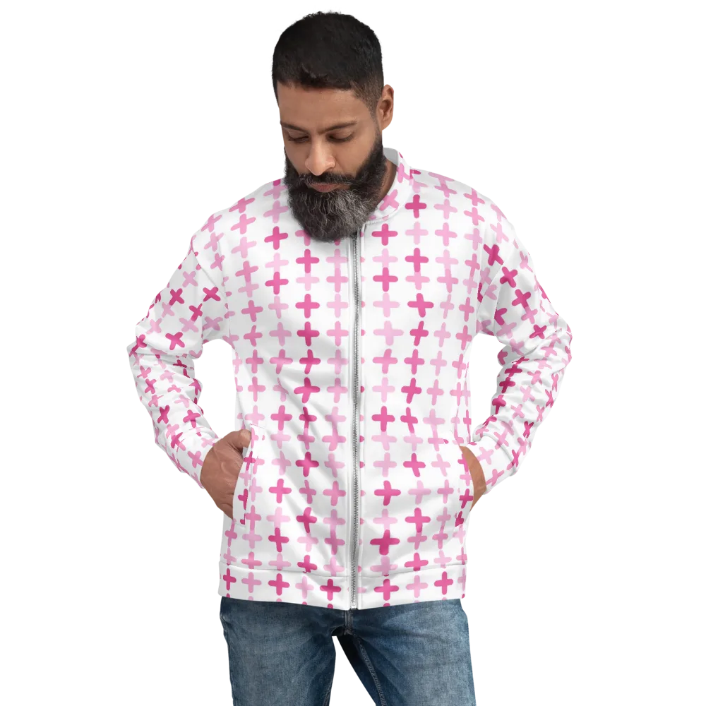 Candy Crosses on Bomber Jacket — Front