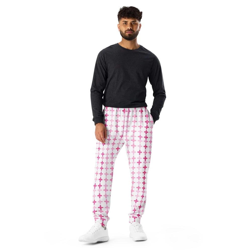 Candy Crosses on Men's Joggers — Front