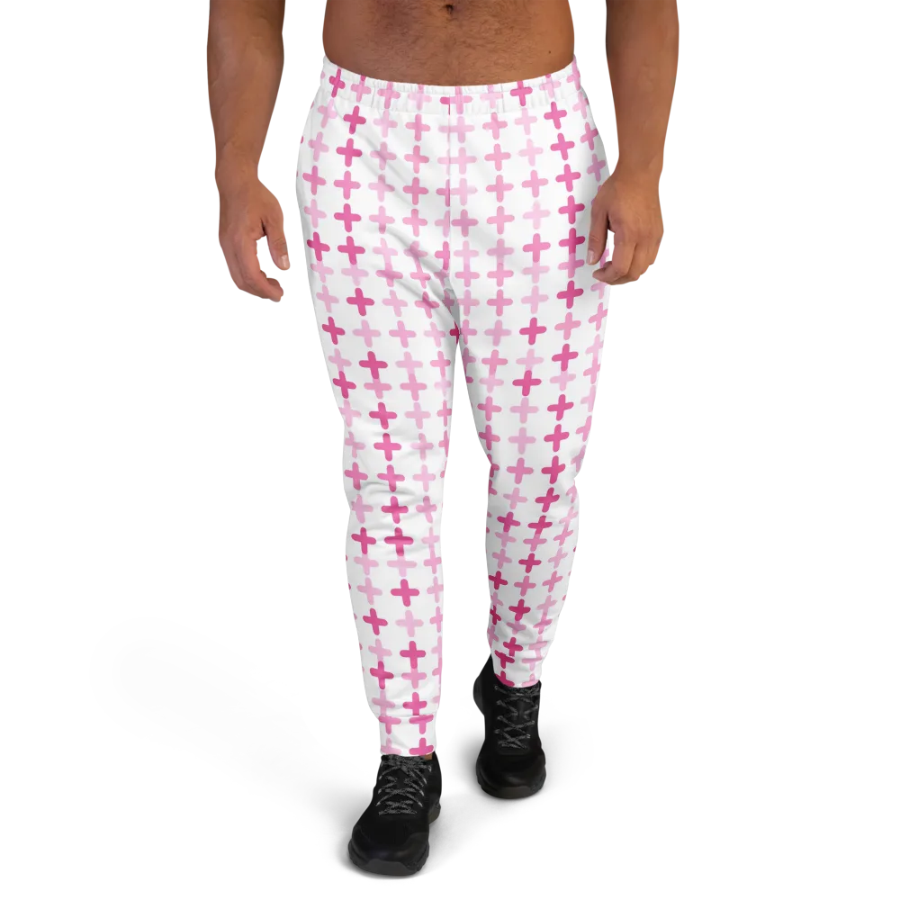 Candy Crosses on Men's Joggers — Front