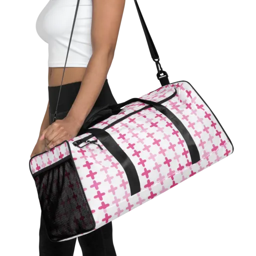Candy Crosses on a Duffle Bag