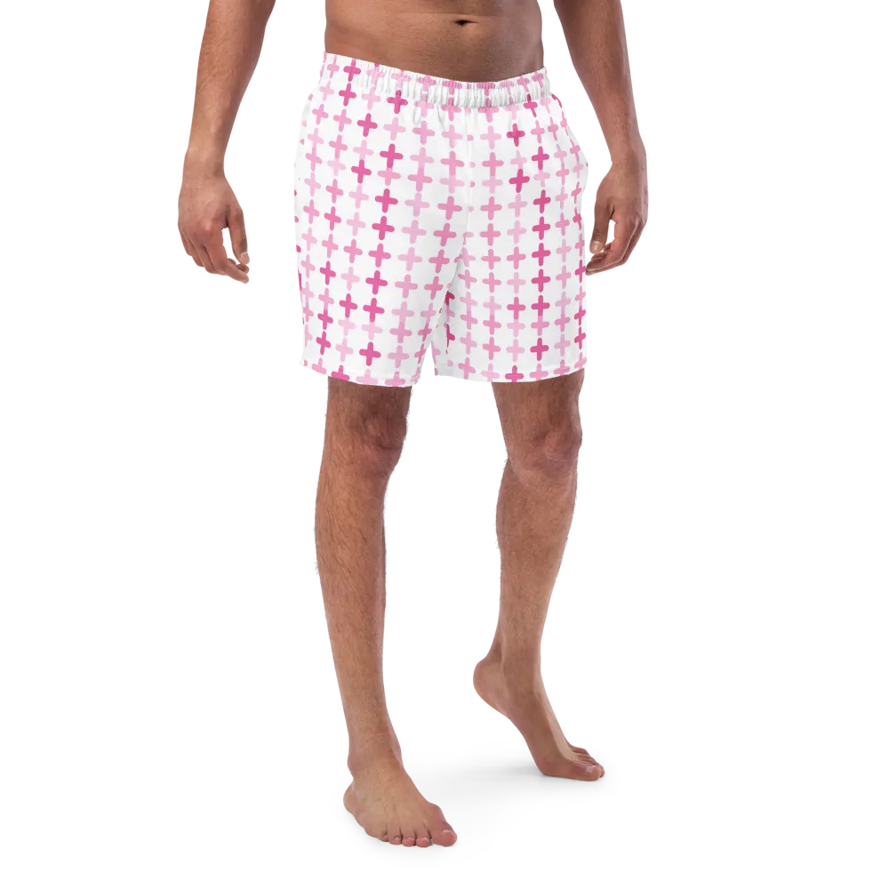 Candy Crosses on Swim Trunks — Front