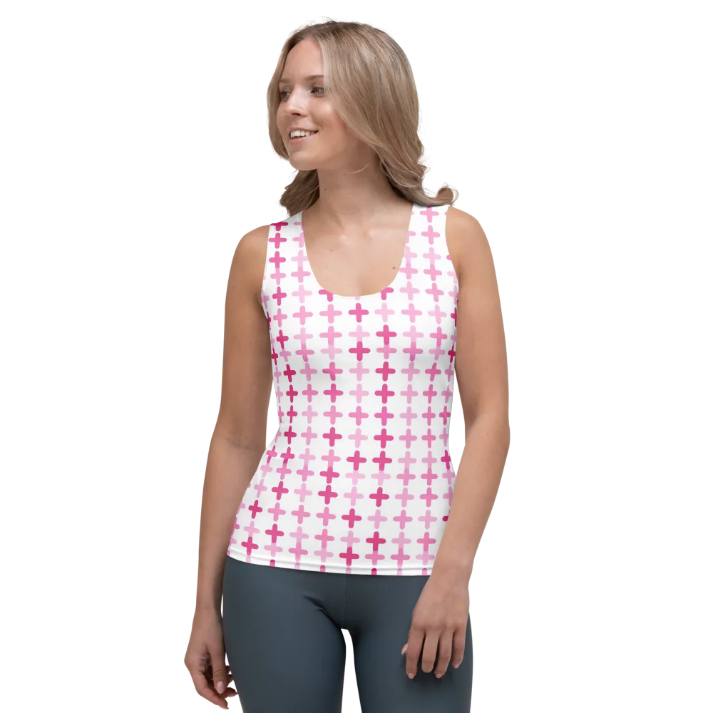 Candy Crosses on Women's Tank Top — Front