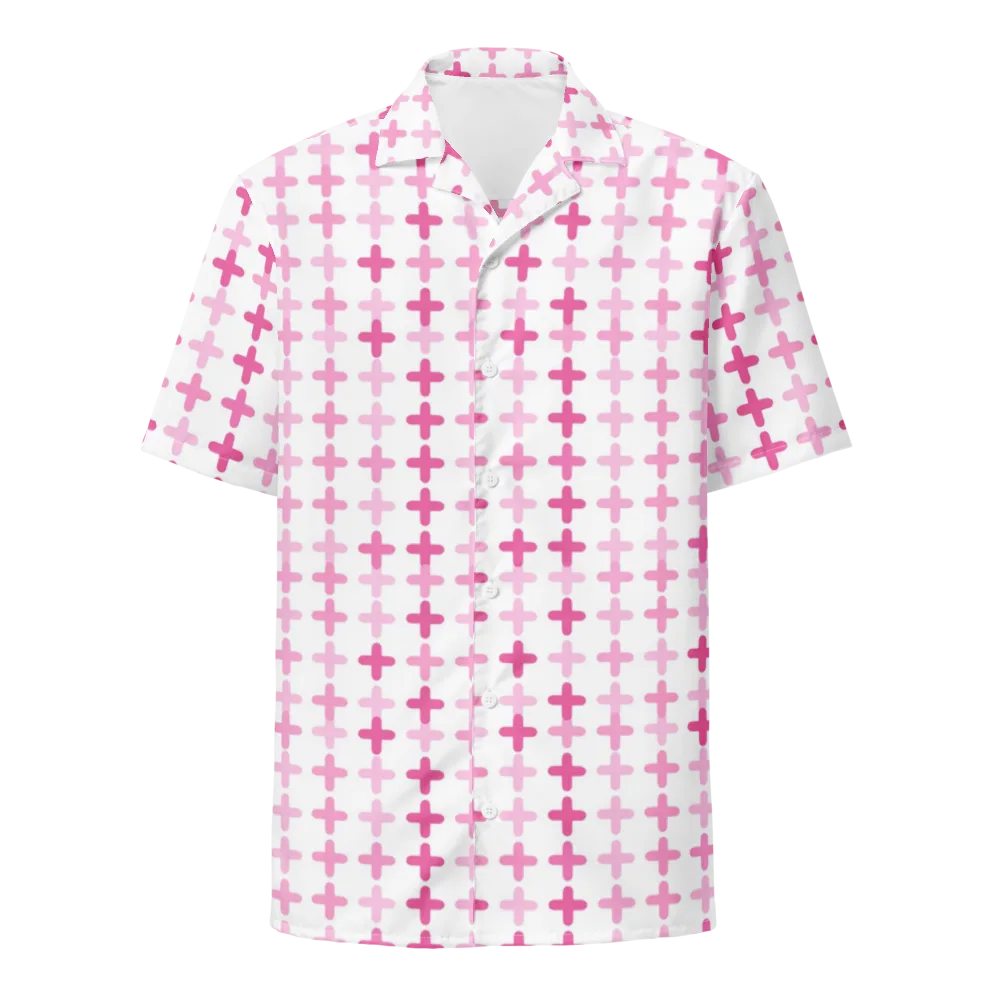 Candy Crosses on Button Shirt — Front