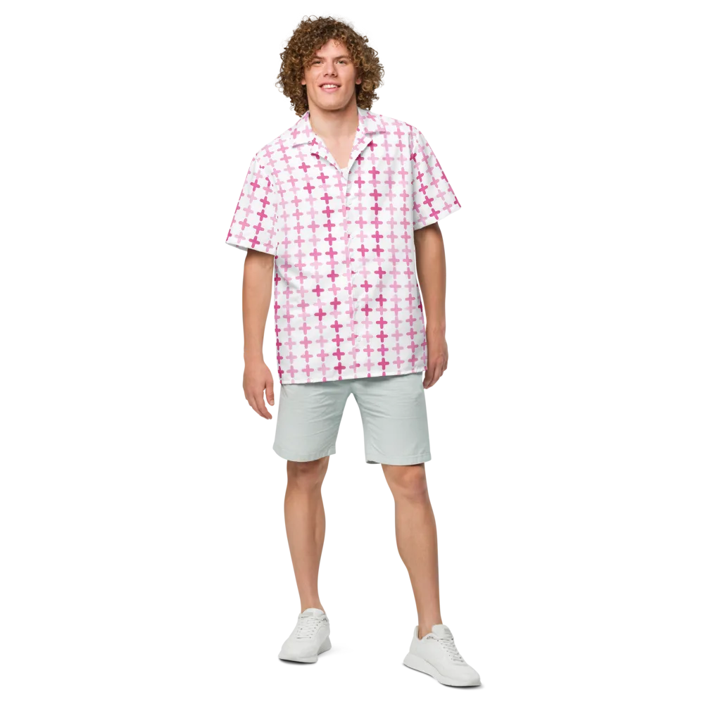 Candy Crosses on Button Shirt — Front