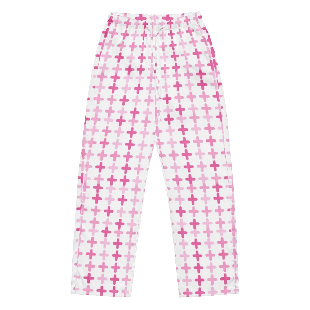 Candy Crosses on Women's Pajama Pants — Front