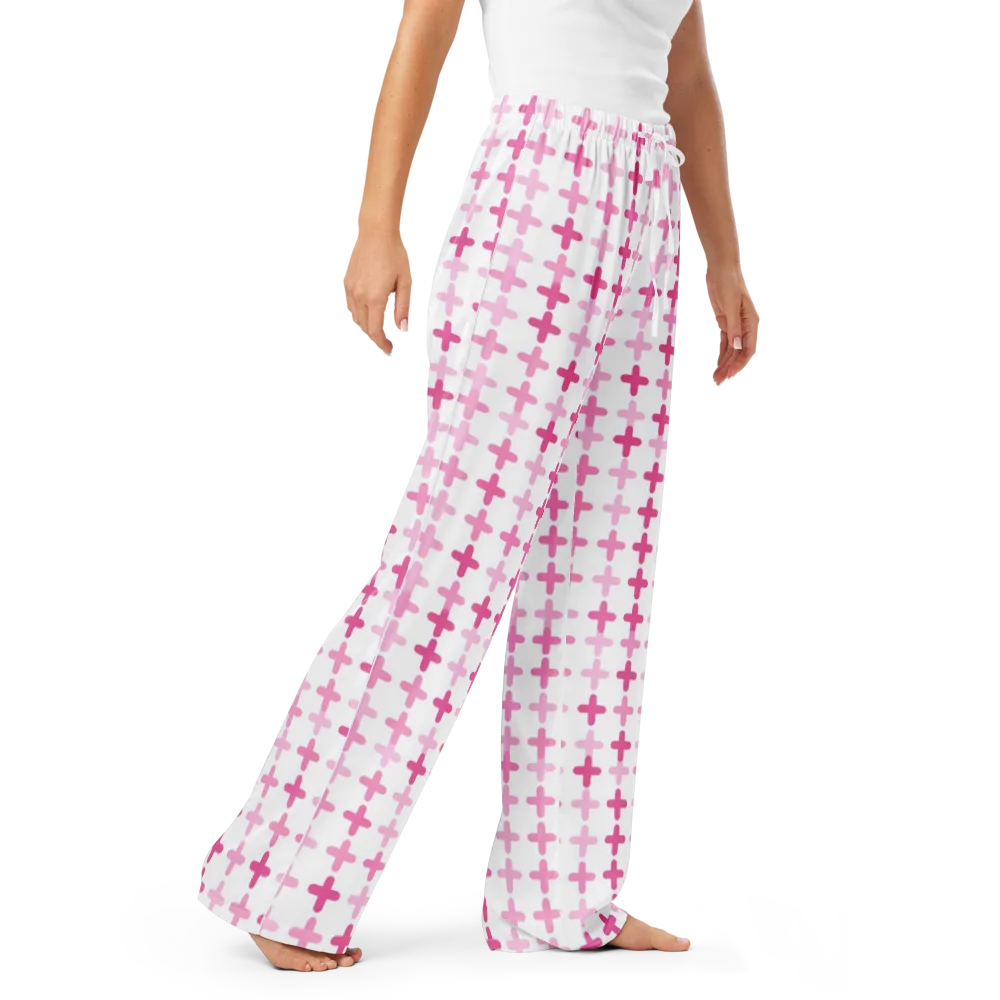 Candy Crosses on Women's Pajama Pants — Right Front