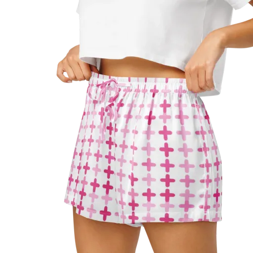 Candy Crosses on a Women's Pajama Shorts