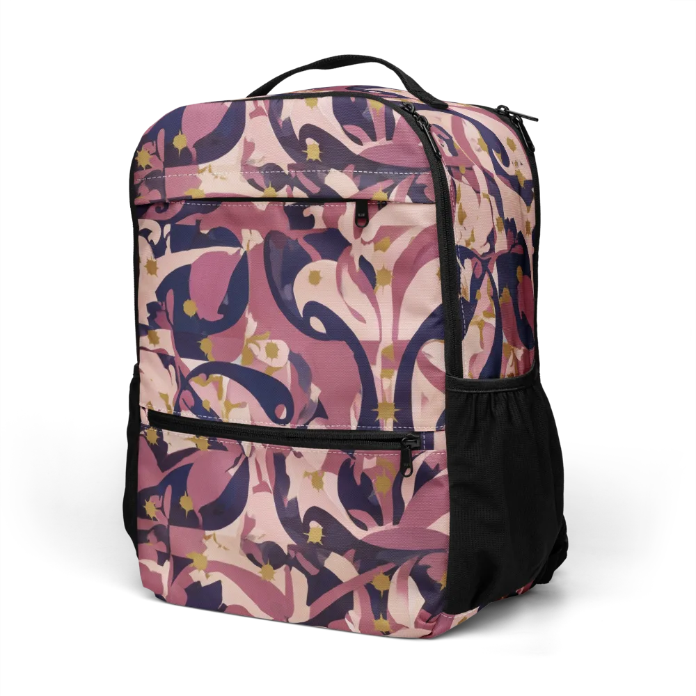 Plum Petal on Utility Backpack — Left Front
