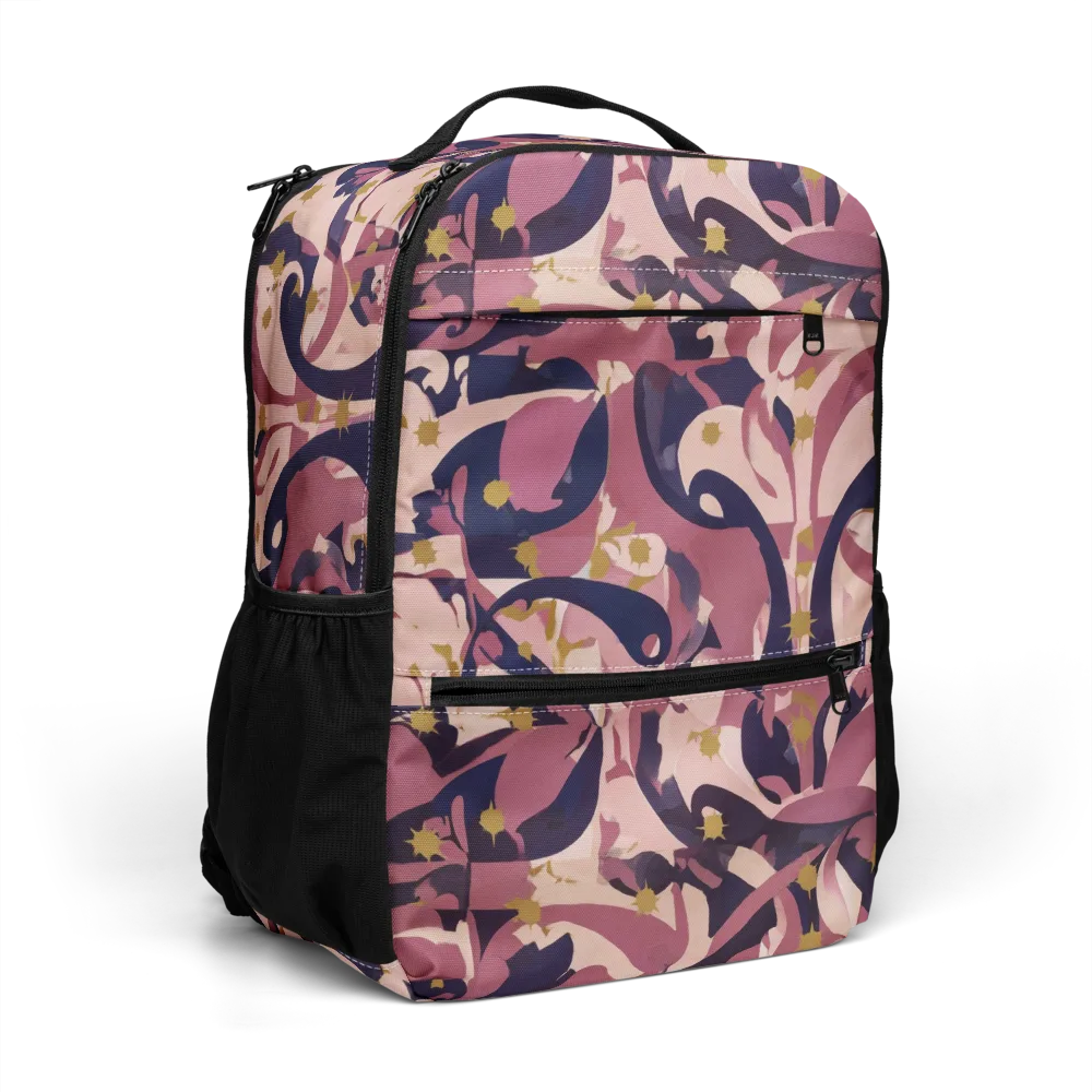 Plum Petal on Utility Backpack — Right Front