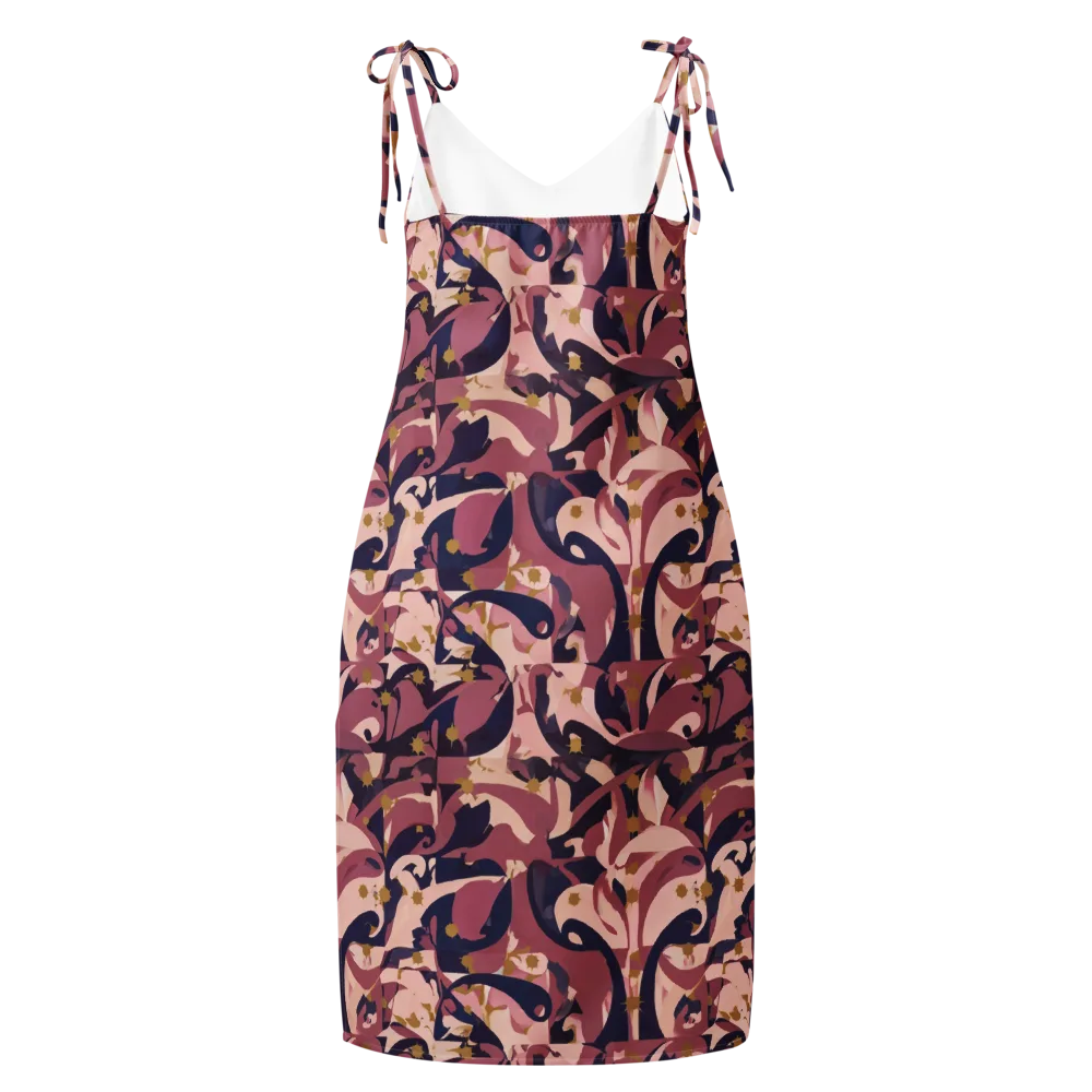 Plum Petal on Slip Dress — Back