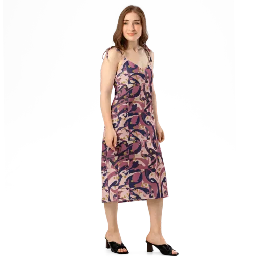Plum Petal on a Slip Dress
