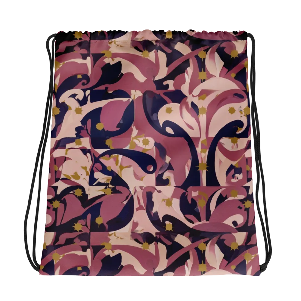Plum Petal on Drawstring Bag — Photo