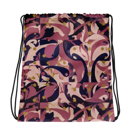 Plum Petal on a Drawstring Bag