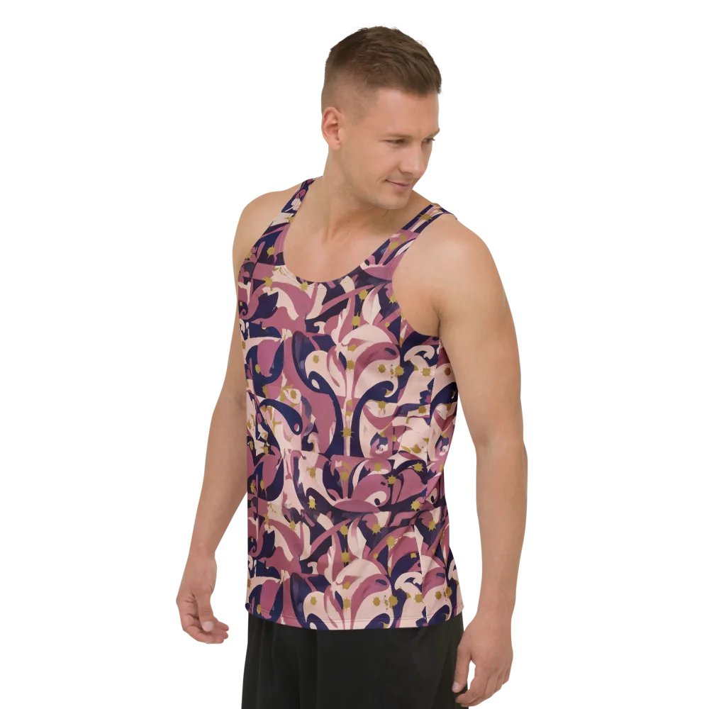Plum Petal on Men's Tank Top — Left Front
