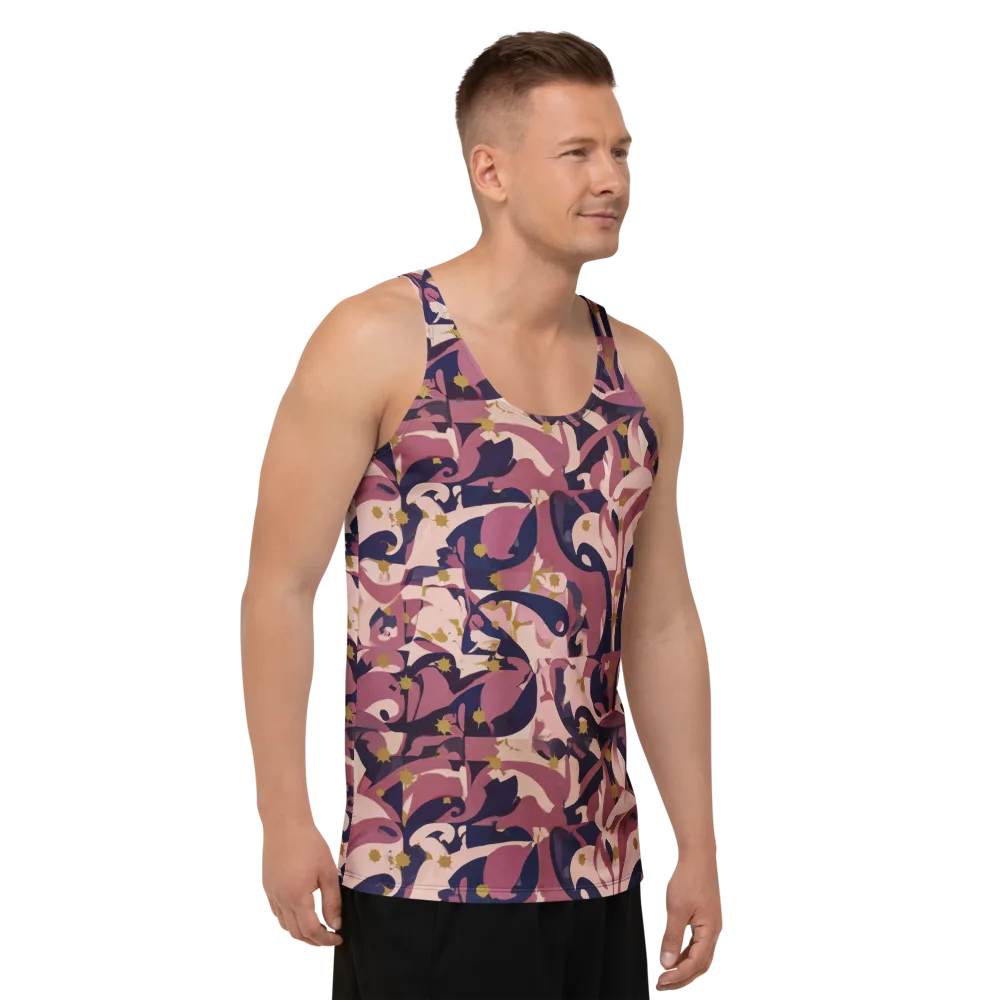 Plum Petal on Men's Tank Top — Right Front
