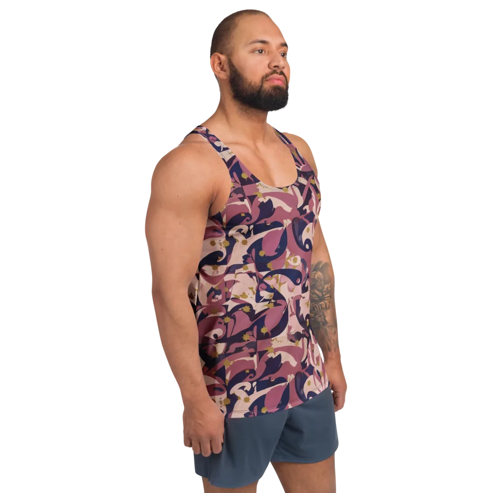 Plum Petal on Men's Tank Top — Right Front