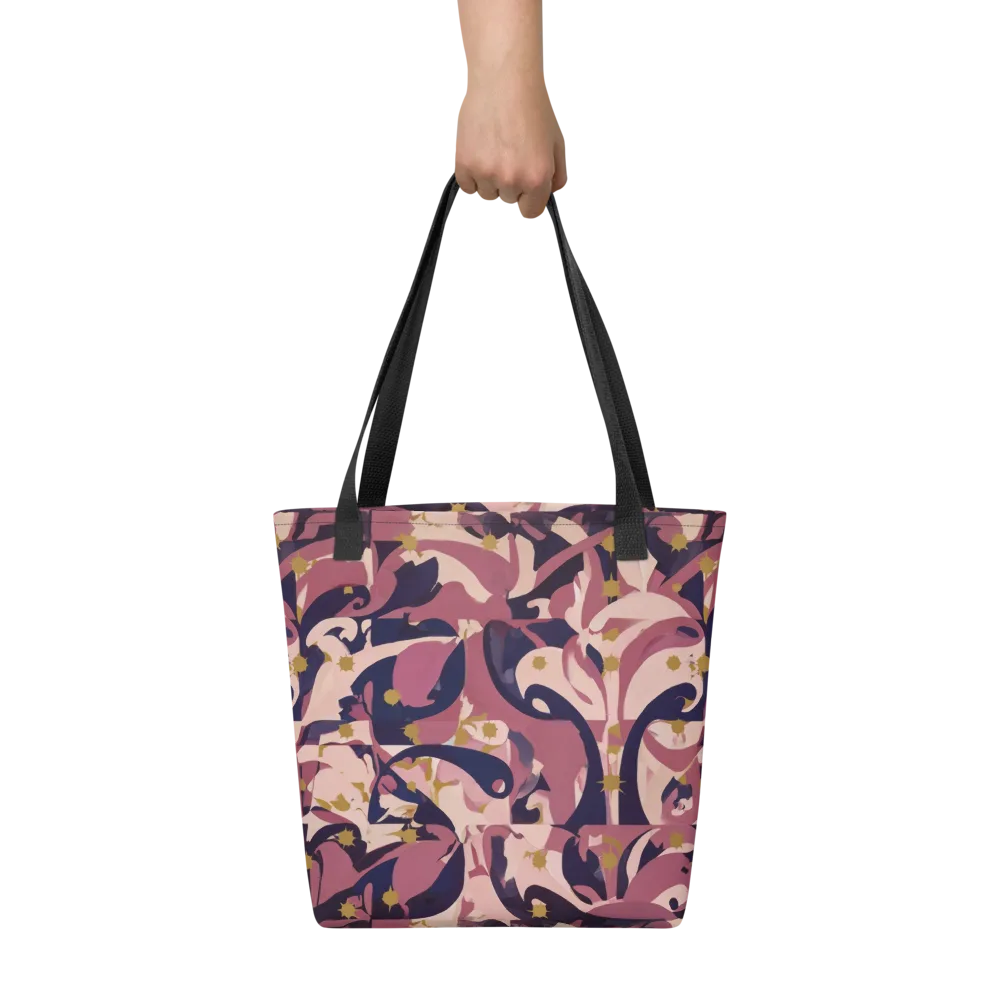 Plum Petal on Tote Bag — Front