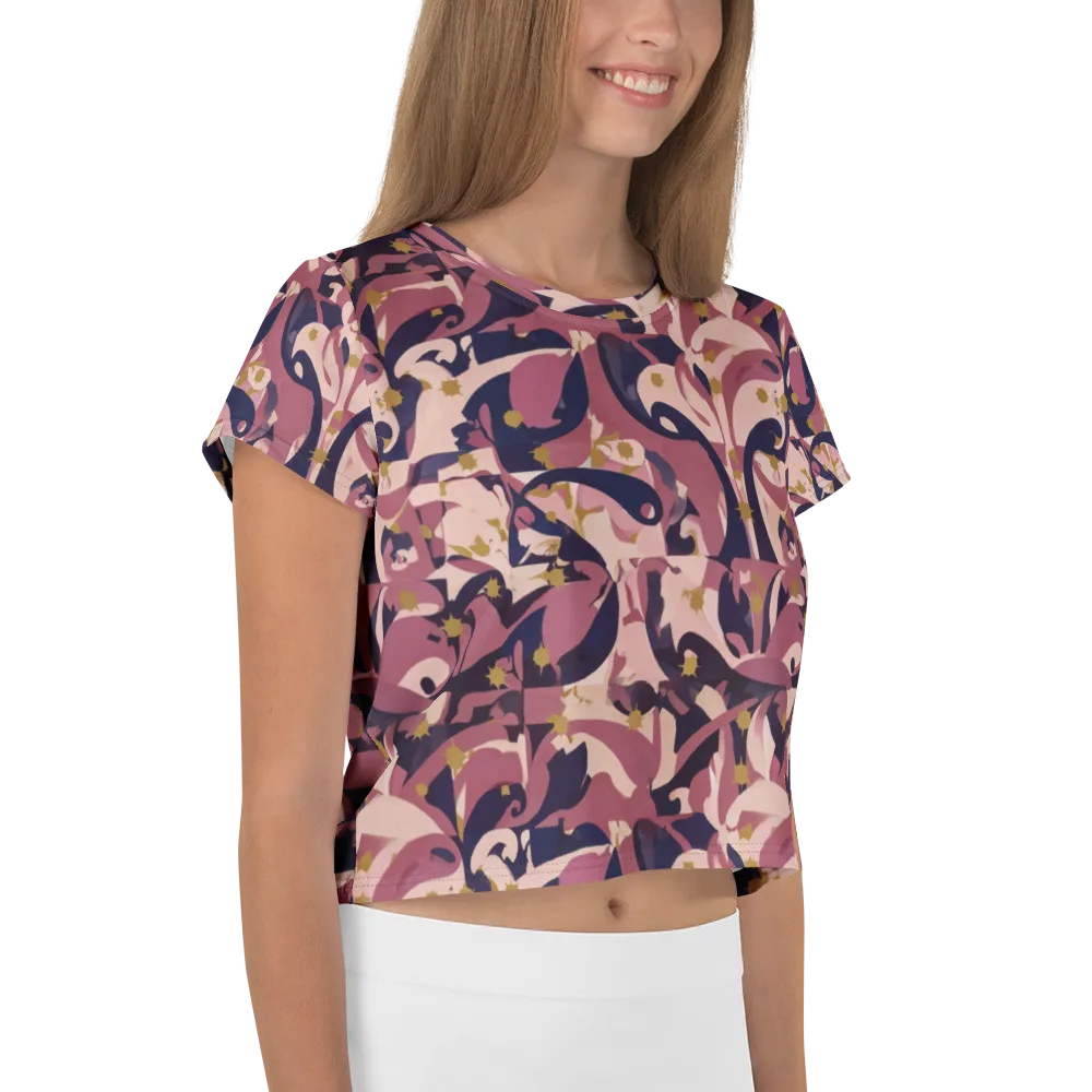 Plum Petal on Crop Tee — Right