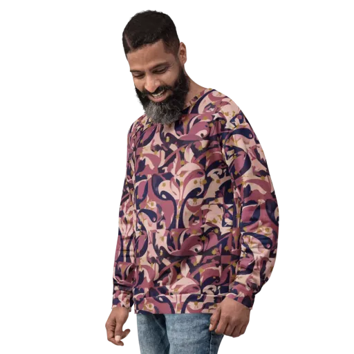 Plum Petal on a Sweatshirt