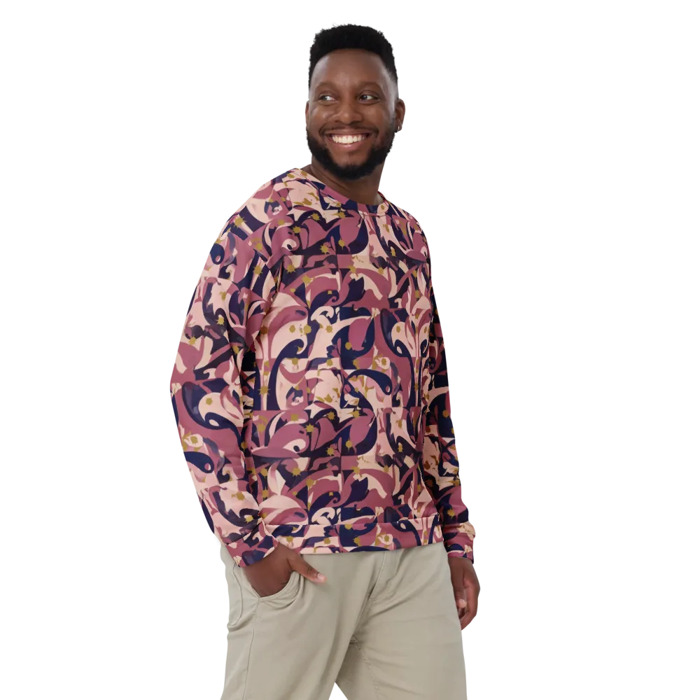 Plum Petal on Sweatshirt — Front