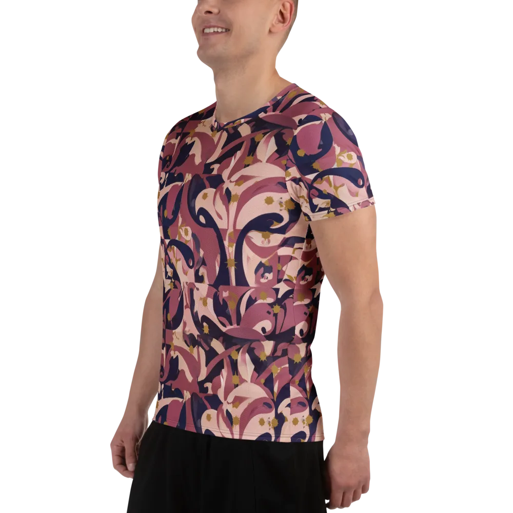Plum Petal on Men's Athletic T-Shirt — Left