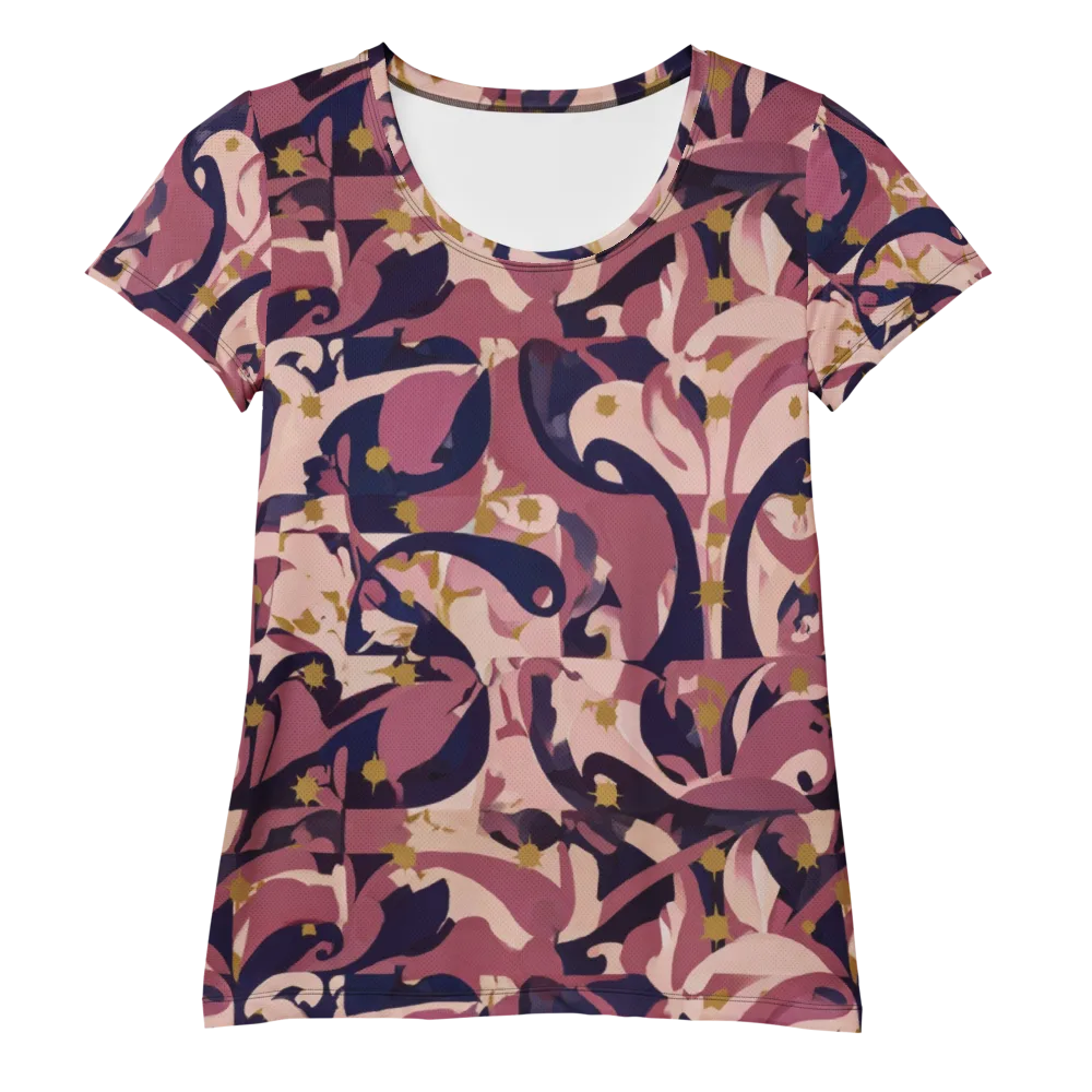 Plum Petal on Women's Athletic T-Shirt — Front