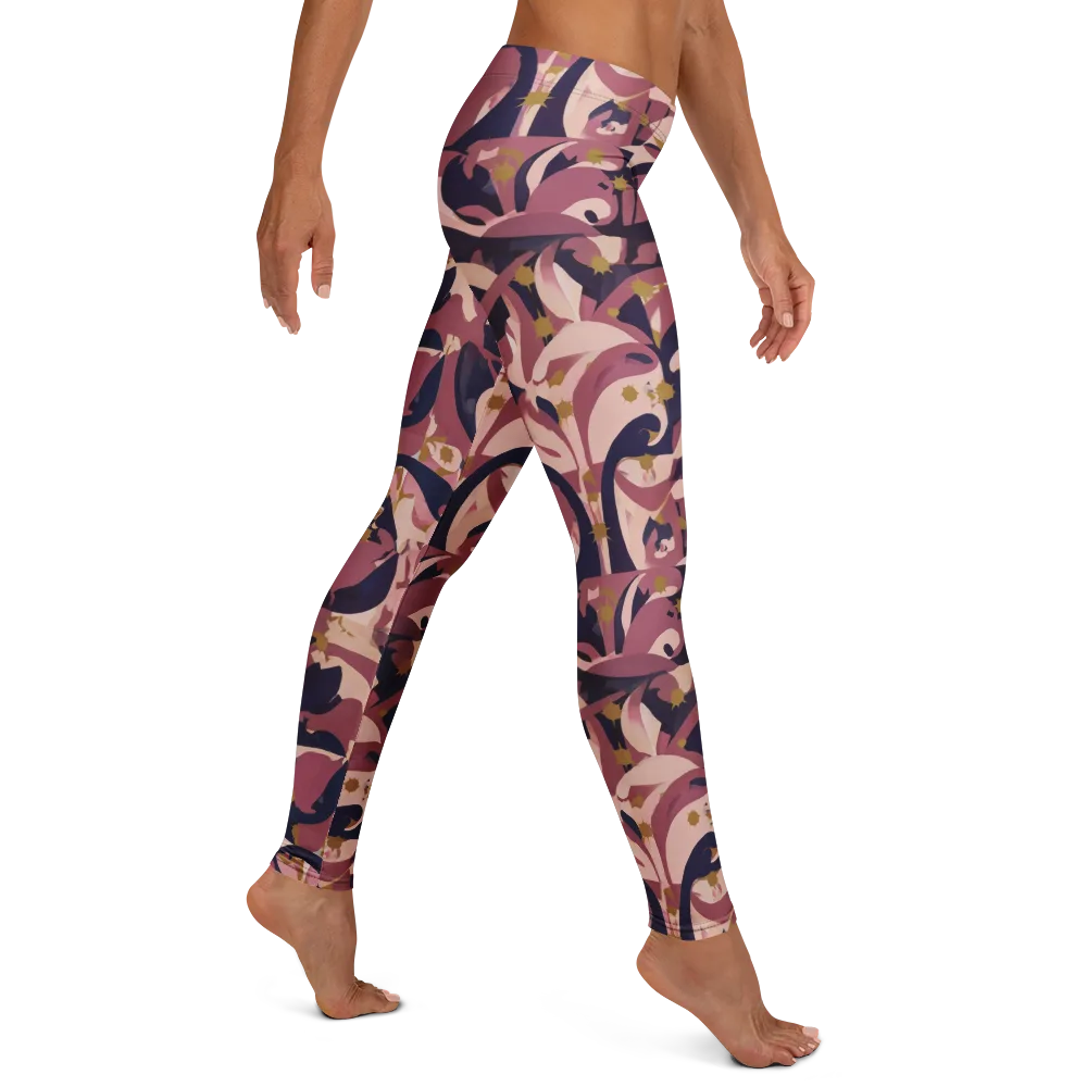 Plum Petal on Leggings — Right