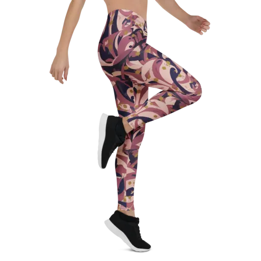Plum Petal on a Leggings