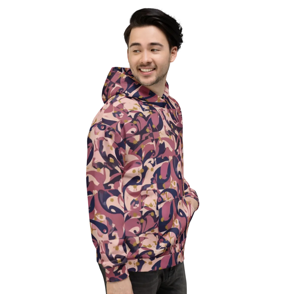 Plum Petal on Hoodie — Right