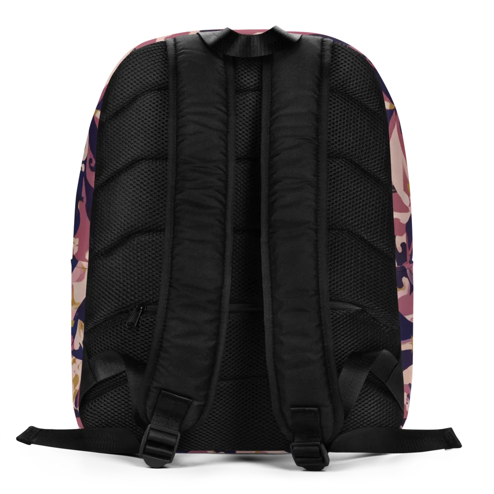 Plum Petal on Minimalist Backpack — Back