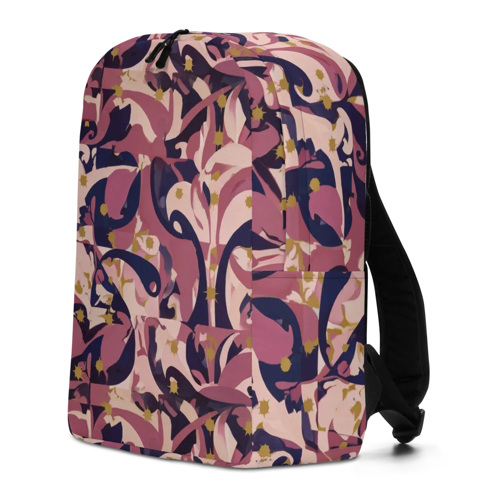 Plum Petal on Minimalist Backpack — Left