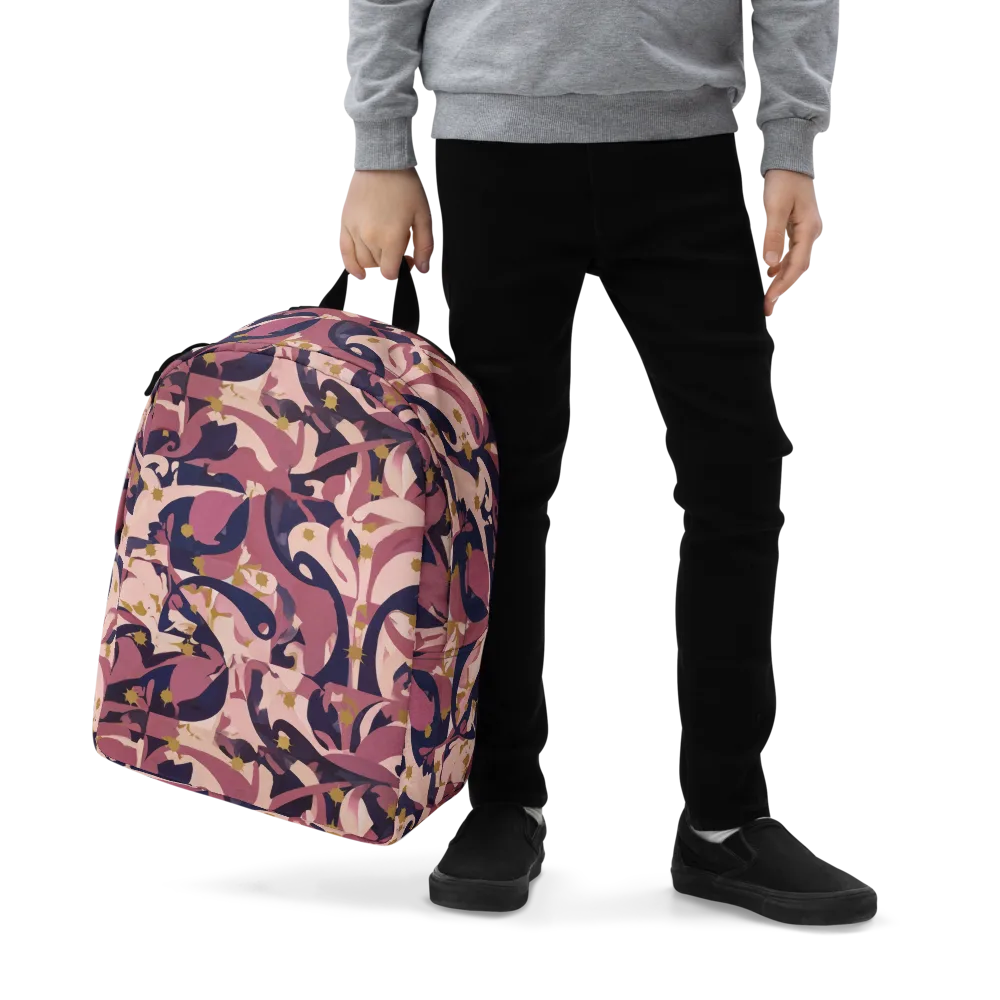 Plum Petal on Minimalist Backpack — Zoomed-in