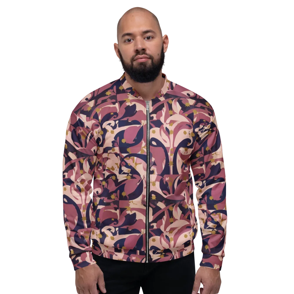 Plum Petal on Bomber Jacket — Front