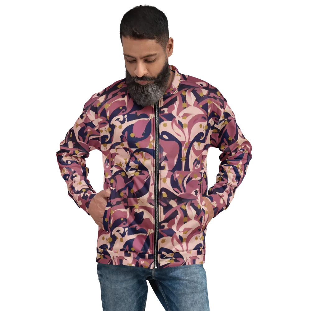 Plum Petal on Bomber Jacket — Front
