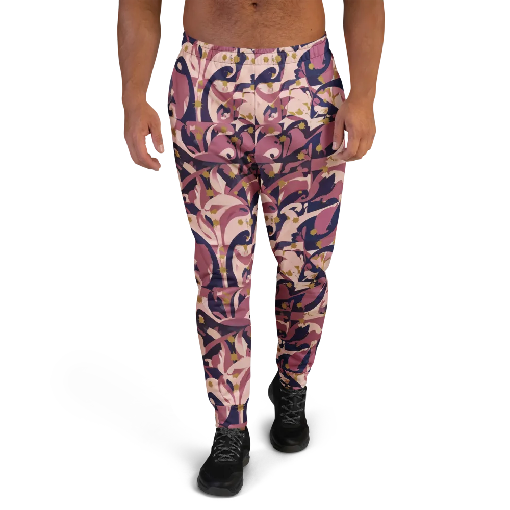 Plum Petal on Men's Joggers — Front
