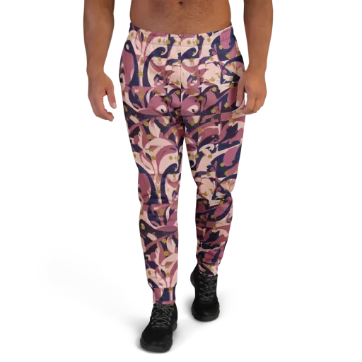 Plum Petal on a Men's Joggers