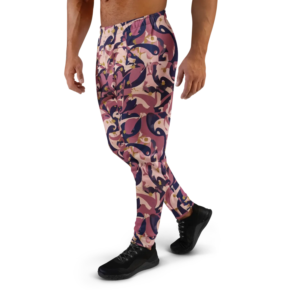 Plum Petal on Men's Joggers — Left